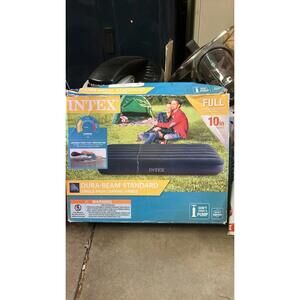 Intex 10 inch Standard Durabeam Airbed, Full Size New In Sealed Box No Pump